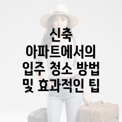 신축 아파트에서의 입주 청소 방법 및 효과적인 팁