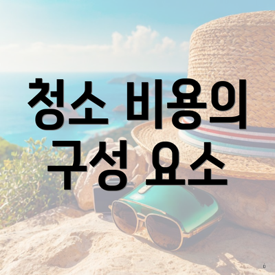 청소 비용의 구성 요소