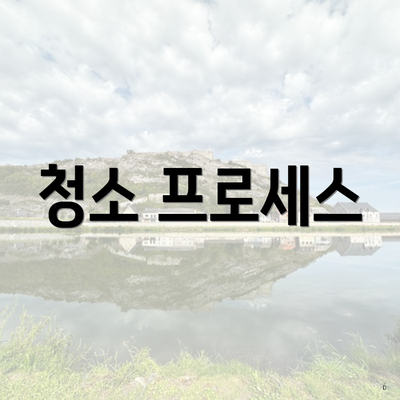 청소 프로세스