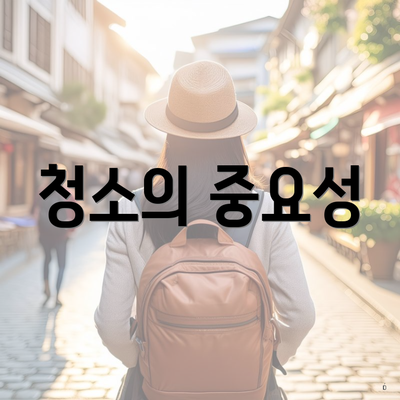 청소의 중요성