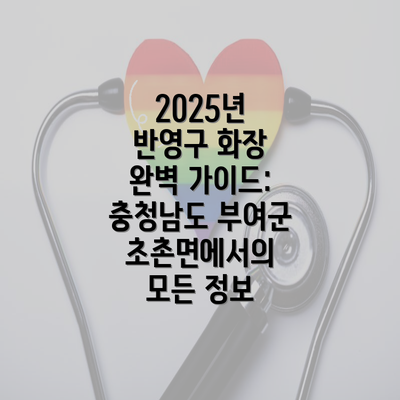 2025년 반영구 화장 완벽 가이드: 충청남도 부여군 초촌면에서의 모든 정보