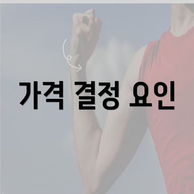 가격 결정 요인