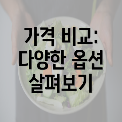 가격 비교: 다양한 옵션 살펴보기