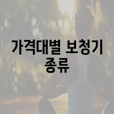 가격대별 보청기 종류