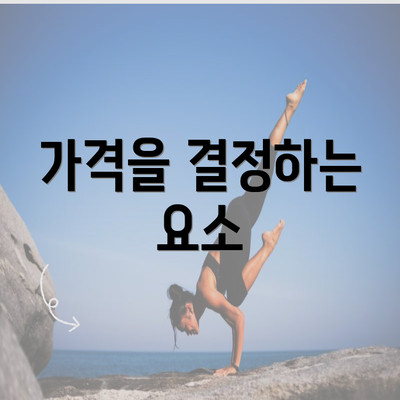 가격을 결정하는 요소