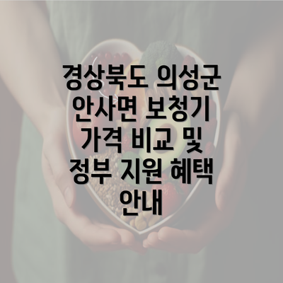 경상북도 의성군 안사면 보청기 가격 비교 및 정부 지원 혜택 안내