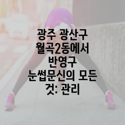 광주 광산구 월곡2동에서 반영구 눈썹문신의 모든 것: 관리