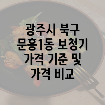 광주시 북구 문흥1동 보청기 가격 기준 및 가격 비교