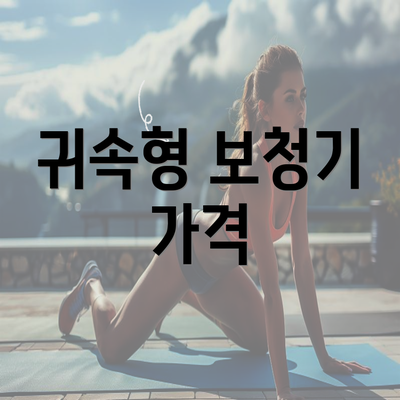 귀속형 보청기 가격