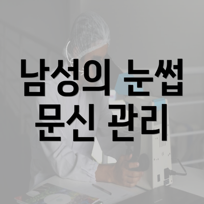 남성의 눈썹 문신 관리