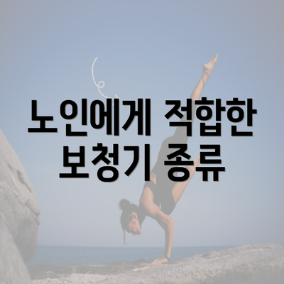 노인에게 적합한 보청기 종류