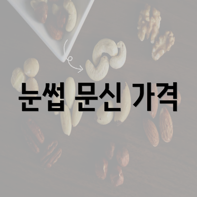 눈썹 문신 가격