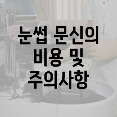 눈썹 문신의 비용 및 주의사항