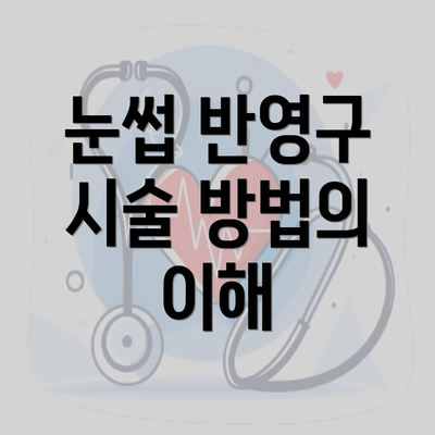 눈썹 반영구 시술 방법의 이해