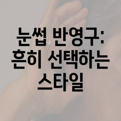 눈썹 반영구: 흔히 선택하는 스타일