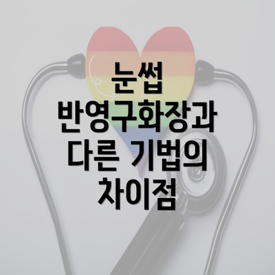 눈썹 반영구화장과 다른 기법의 차이점