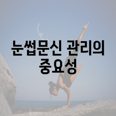 눈썹문신 관리의 중요성