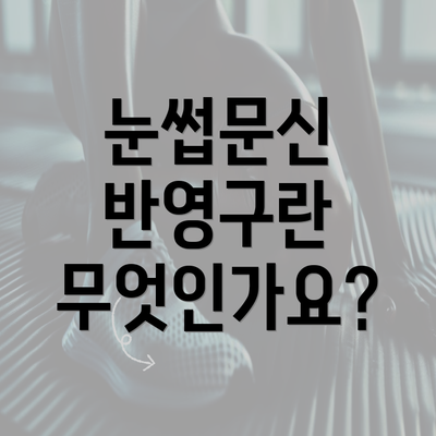 눈썹문신 반영구란 무엇인가요?