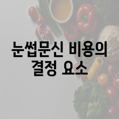 눈썹문신 비용의 결정 요소