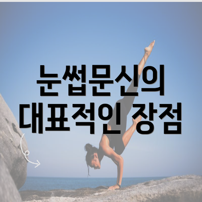 눈썹문신의 대표적인 장점