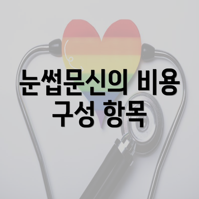 눈썹문신의 비용 구성 항목