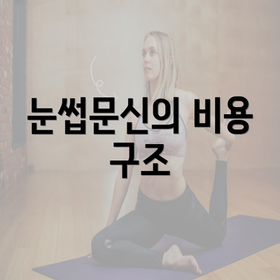 눈썹문신의 비용 구조