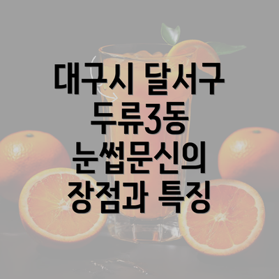 대구시 달서구 두류3동 눈썹문신의 장점과 특징