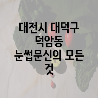 대전시 대덕구 덕암동 눈썹문신의 모든 것