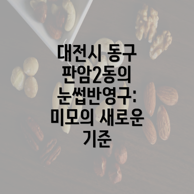 대전시 동구 판암2동의 눈썹반영구: 미모의 새로운 기준