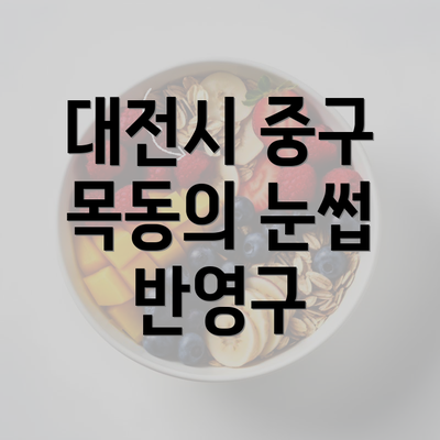 대전시 중구 목동의 눈썹 반영구