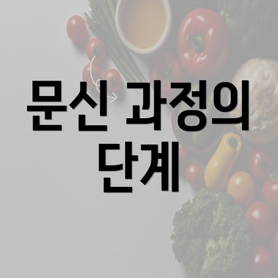 문신 과정의 단계