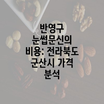 반영구 눈썹문신의 비용: 전라북도 군산시 가격 분석