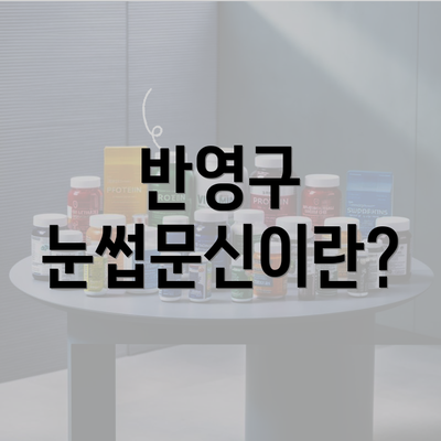 반영구 눈썹문신이란?