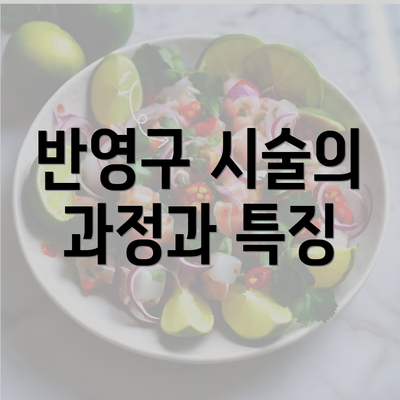 반영구 시술의 과정과 특징