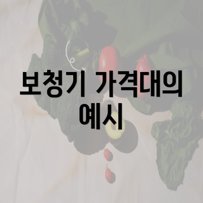 보청기 가격대의 예시