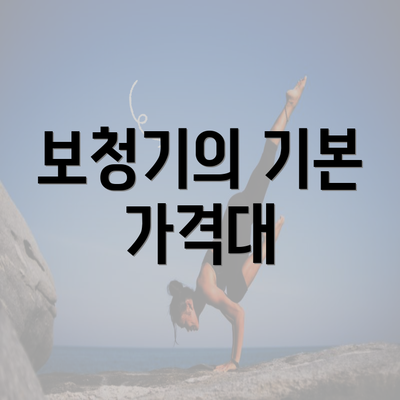 보청기의 기본 가격대