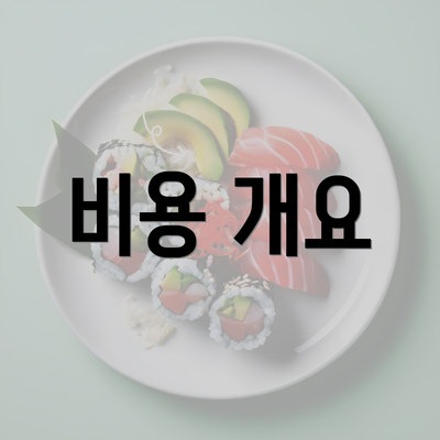 비용 개요