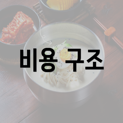 비용 구조