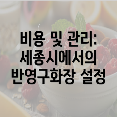 비용 및 관리: 세종시에서의 반영구화장 설정