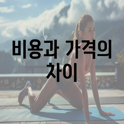 비용과 가격의 차이