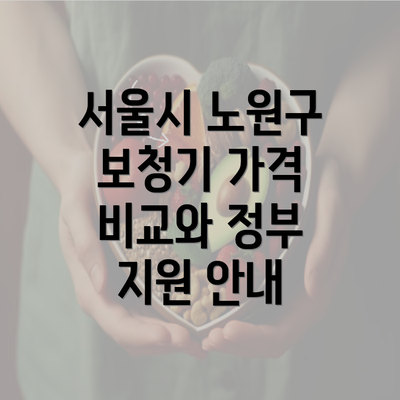 서울시 노원구 보청기 가격 비교와 정부 지원 안내