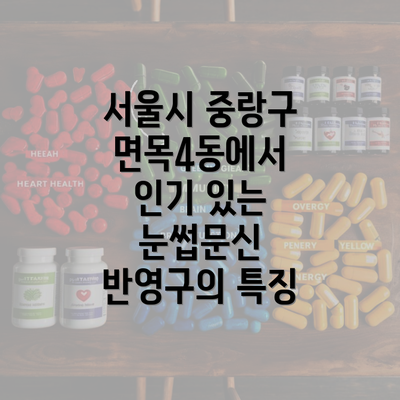 서울시 중랑구 면목4동에서 인기 있는 눈썹문신 반영구의 특징