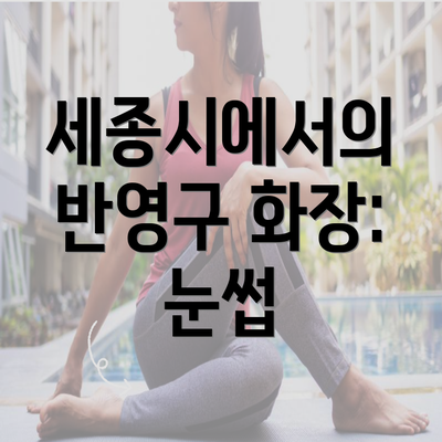 세종시에서의 반영구 화장: 눈썹