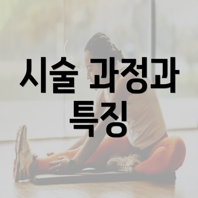 시술 과정과 특징