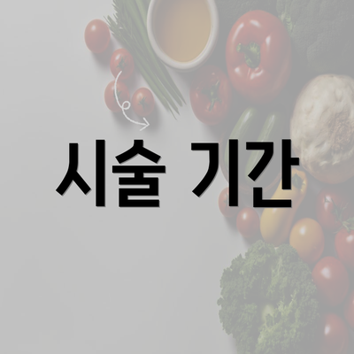 시술 기간