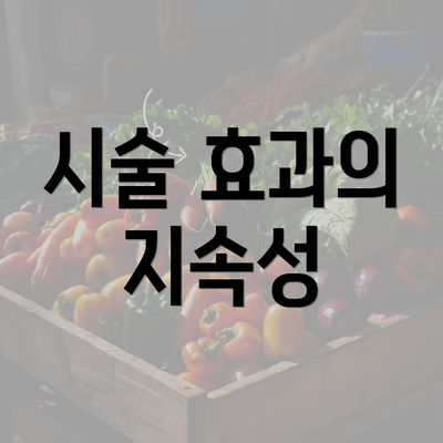 시술 효과의 지속성