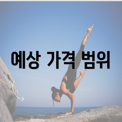 예상 가격 범위