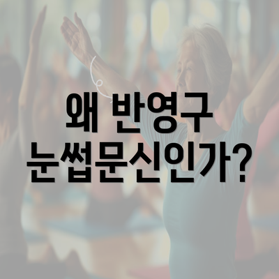 왜 반영구 눈썹문신인가?