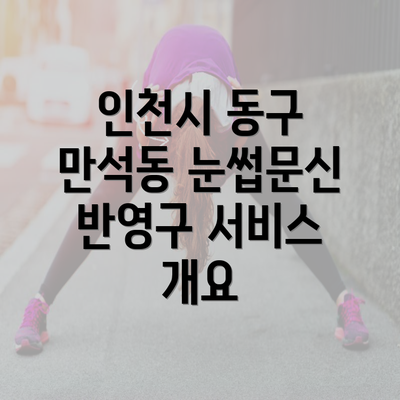 인천시 동구 만석동 눈썹문신 반영구 서비스 개요