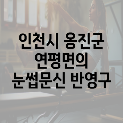 인천시 옹진군 연평면의 눈썹문신 반영구